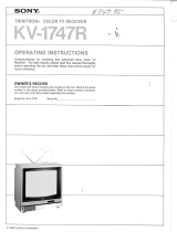 Sony KV-1747R User manual
