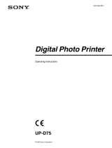 Sony UP-D75 User manual