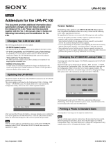 Sony UPA-PC100 User manual