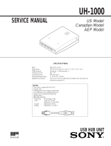 Sony UH-1000 User manual
