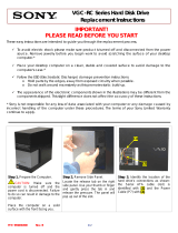 Sony VGC-RC110GX Installation guide