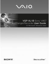 Sony VGP-XL1B User manual