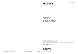 Sony VPLBW120S User manual