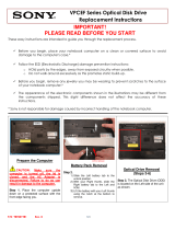 Sony VPCEF22FX/BI Installation guide