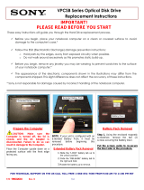 Sony VPCSB11FX/B Installation guide