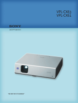 Sony VPL-CX61 User manual
