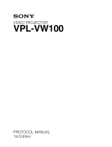 Sony VPL-VW100 User manual