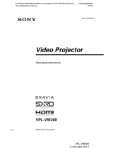 Sony VPL-VW200 User manual