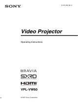 Sony VPL-VW60 User manual