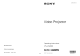 Sony VPL-VW95ES User manual