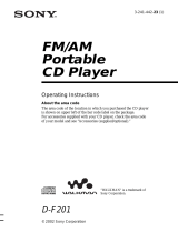 Sony Walkman D-F201 User manual