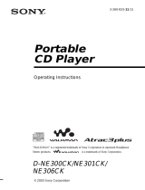 Sony D-NE301CK User manual