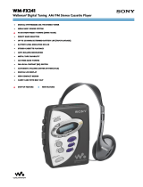 Sony Walkman WM-FX241 User manual