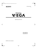 Sony KD-36FS130 - 36" Fd Trinitron Wega User manual