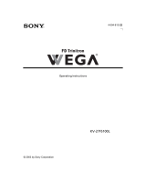 Sony WEGA KV-27FS100L User manual