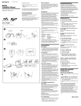Sony WMFS566 User manual