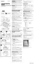 Sony XDR-S20 User manual