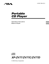 Sony XP-ZV77 User manual