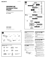 Sony Xplod CDX-M630 User manual