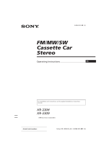 Sony XR-3304 User manual