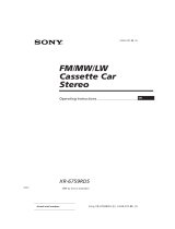 Sony XR-6759RDS User manual