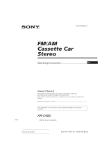 Sony XR-C400 User manual