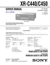 Sony XR-C440 User manual