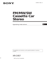 Sony XR-C457 User manual