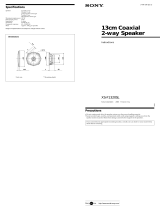 Sony XS-F1320SL User manual