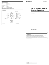 Sony XS-F6920SL User manual
