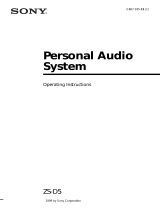 Sony ZS-D5 User manual