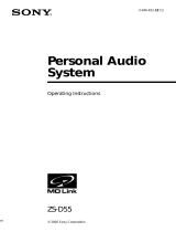 Sony ZS-D55 User manual