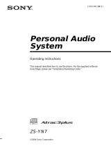 Sony ZS-YN7 User manual