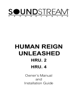 Soundstream Technologies HRU. 4 User manual