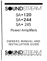 Soundstream SA.244 User manual