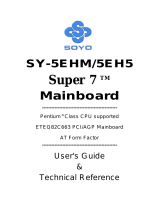 SOYO Super 7 Mainboard User manual