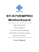 SOYO SY-K7VEMPRO User manual