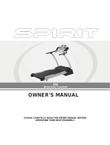 Spirit Treadmill Z88 User manual