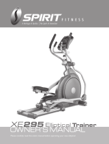 Spirit Fitness XE295 User manual