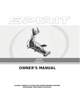 Spirit XE400 User manual