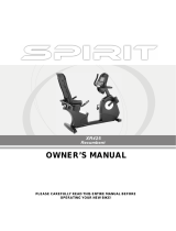 Spirit XBR25 User manual