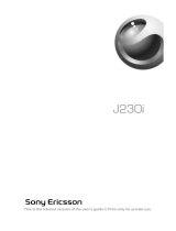 Sony Ericsson J230i User manual