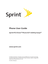 Sprint Nextel PCSVISIONPHONE SCP-3100 User manual