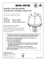 STA-RITE Max-E-Therm SR333HD Owner's manual