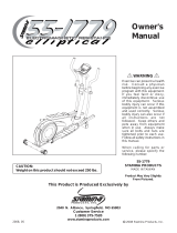 Stamina 55-1779 ELLIPTICAL User manual