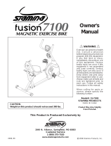 Stamina Products Magnetic Fusion 7100 Bike User manual