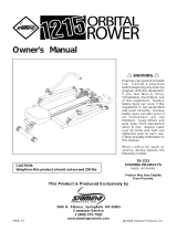 Stamina Products Orbital Rower 1215 User manual