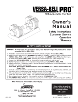 Stamina VERSA-BELL PRO User manual