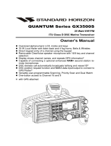 Standard Horizon GX3500S User manual