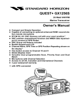 Standard Horizon GX1256S User manual
